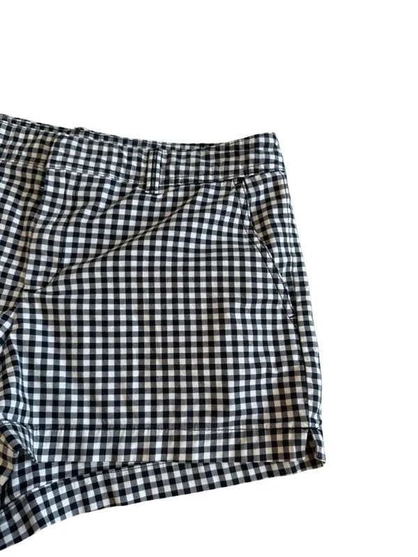GAP Women’s Black White Gingham Shorts Size 12 - Image 5