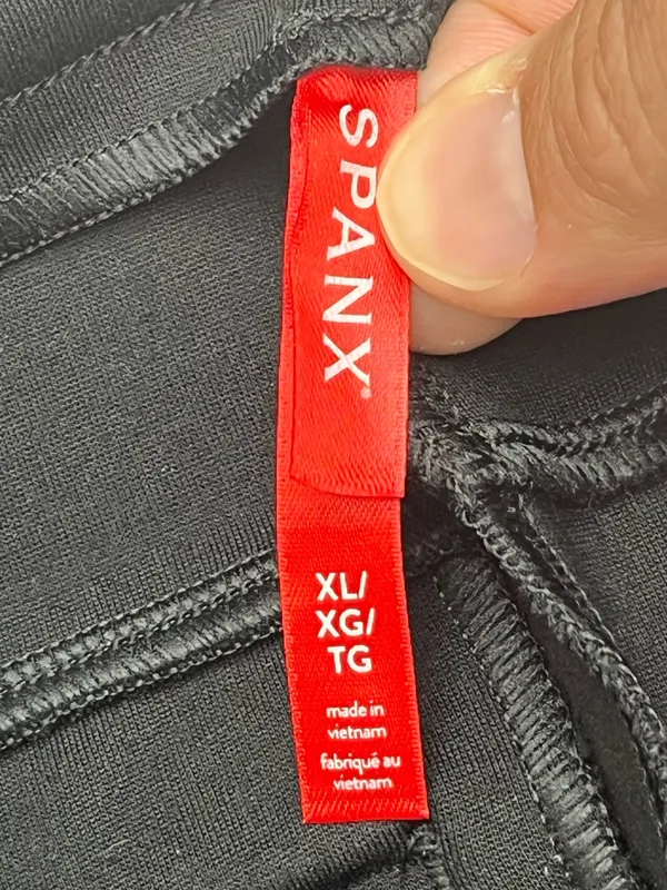 Spanx Perfect Pant Hi-Rise Flare Black Pintuck Work Pants NWT Size XL - Image 8
