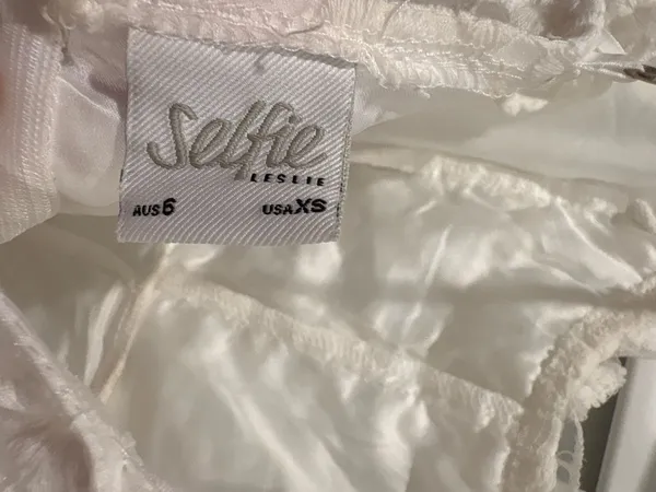 Selfie Leslie Dress White Mini Dress - Image 4