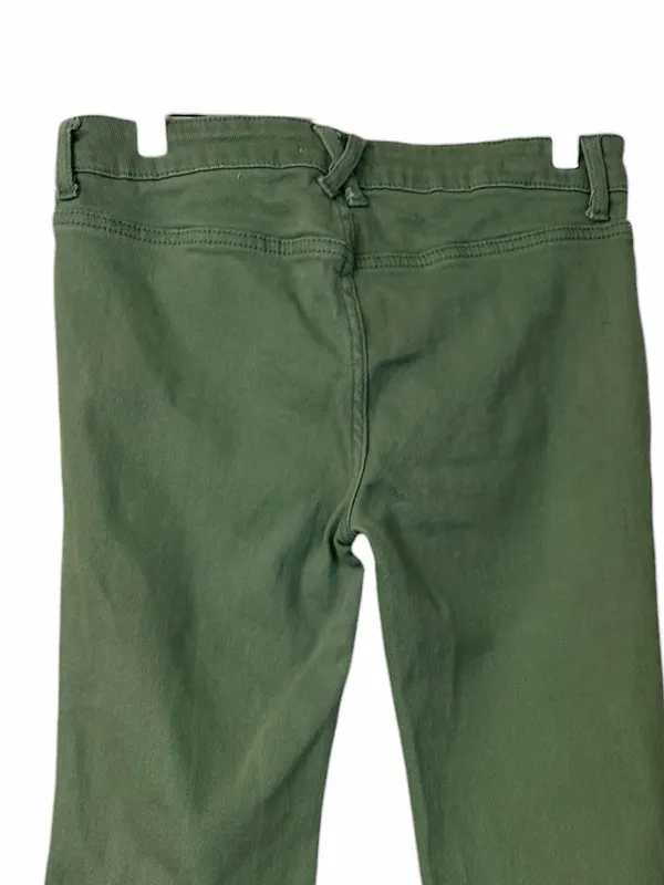 PacSun Cargo Flare Pants Jeans Women’s Size 28 Low Rise Stretch Olive Green Y2K - Image 6