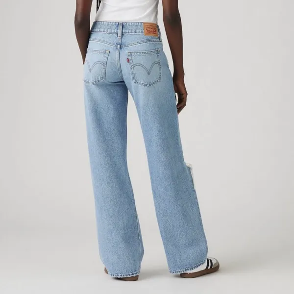 Levi’s Superlow‎ Wide Leg Distressed Jeans - Image 3