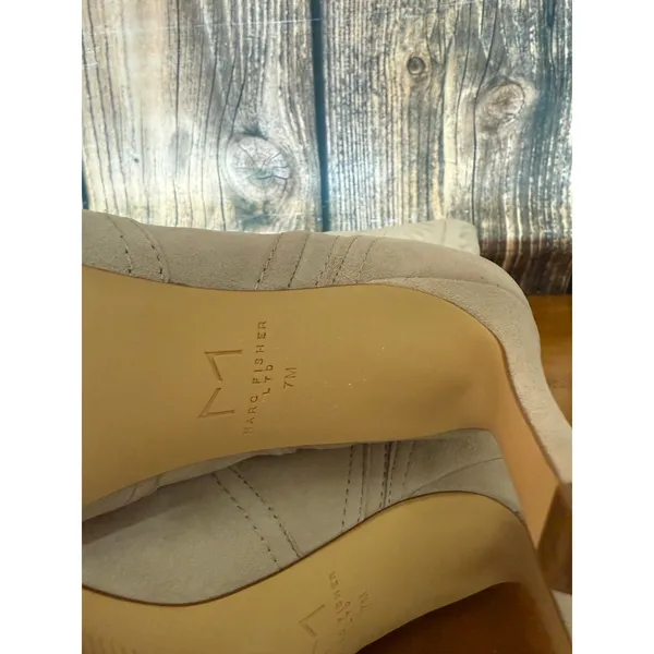 Marc Fisher Women's Taupe Knee High Western‎ Boots Size 7 - Image 8