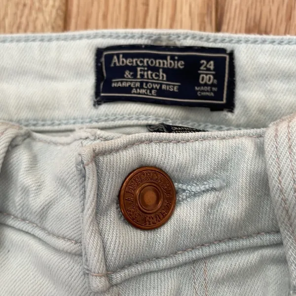 Abercrombie & Fitch Jeans Womens 00 24 Blue Harper Low Rise Ankle Skinny Ladies - Image 8