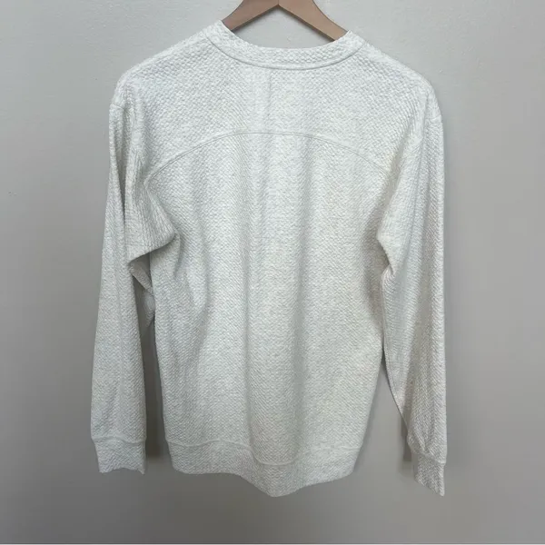 Lululemon Athletica All Yours Crew Bubble Dot Heather Core Grey Cream Size 6 - Image 8
