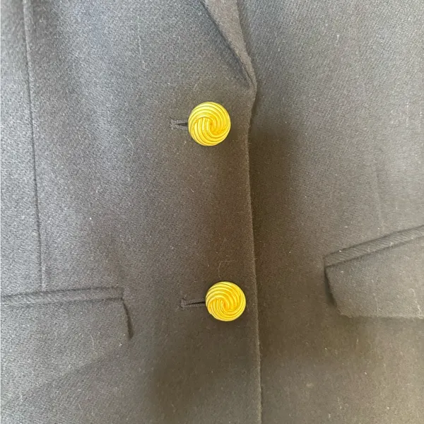 Vintage Women’s Bridgewater Classics Wool Blazer Shoulder Pads gold hardware 6 - Image 3