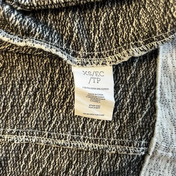 Cabi Neo Moto Sweater Jacket Light Heathered Gray Zip Up Style 5102 Size‎ XS - Image 7