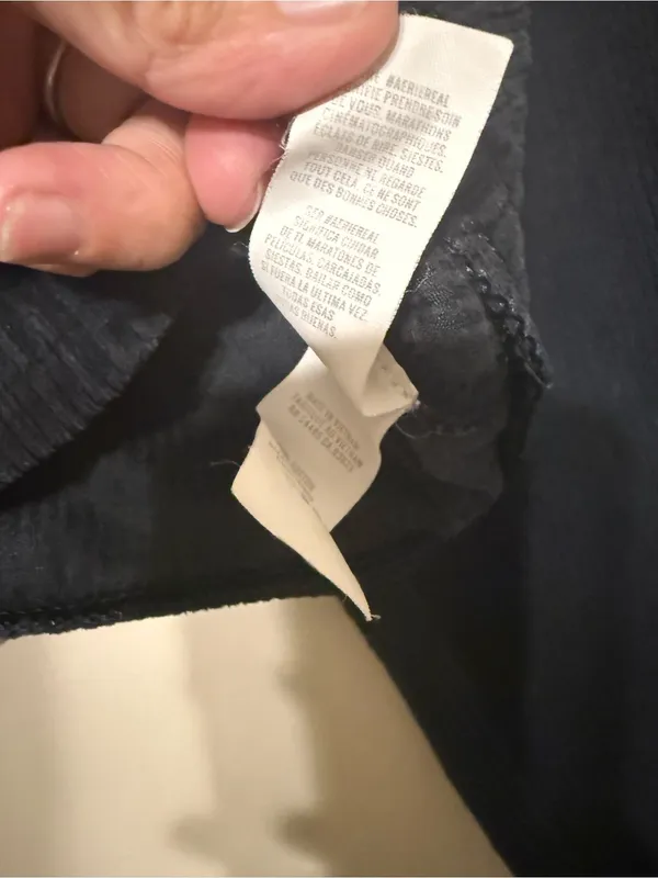 aerie Cropped Corduroy Utility Jacket - black XS - Image 7