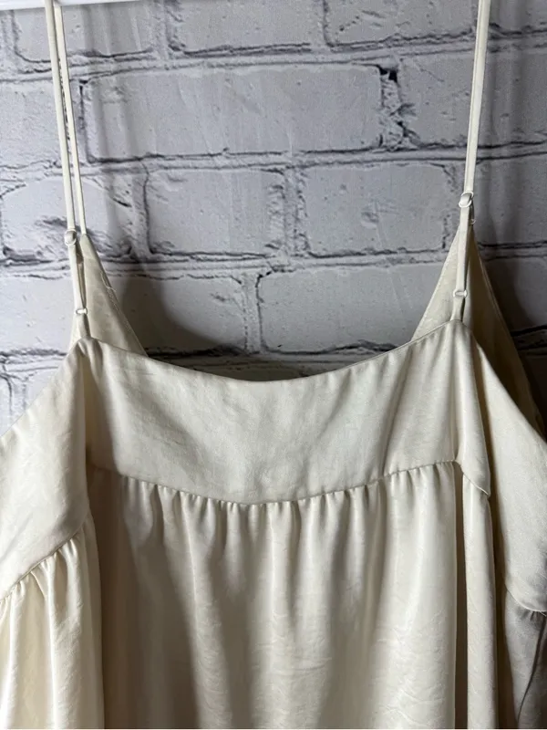 Wilfred Cream Spaghetti-Strap Summer Dress size medium - Image 6
