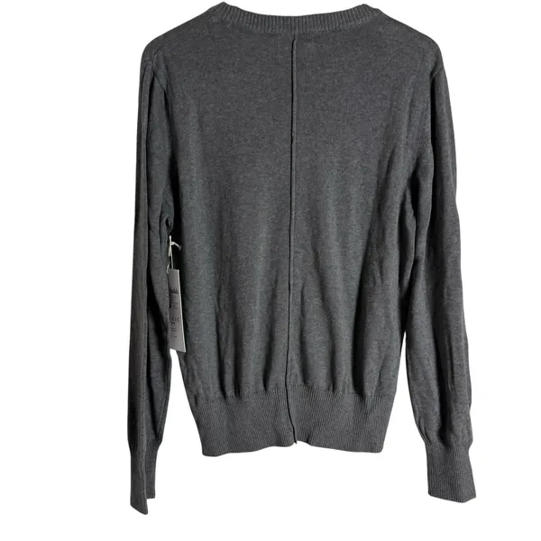 Pact Organic Cotton Gray Crewneck Long Sleeve Sustainable Sweater Size XL - Image 5