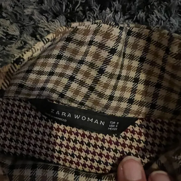 Zara‎ small plaid blouse - Image 5