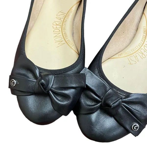 Circus by Sam Edelman Connie Leather Ballet Flat size 8 black - Image 5