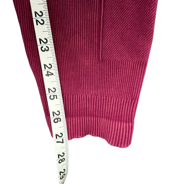 Free People Fp Movement Revive Jumpsuit Size M-L Burgundy Ribbed Activewear RARE - Image 9
