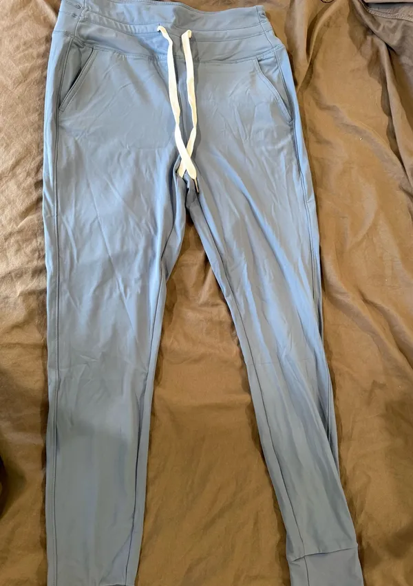 Soft Blue Halara Cuffed Joggers/Scrubs - Image 2