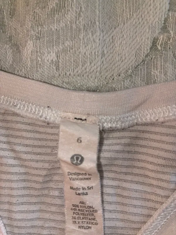 Lululemon Tech White Tank Top Swiftly Racerback - Image 3