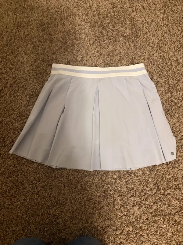 Calia Activewear Skort Medium Lavender Purple Elastic Waist Undershorts Pleated - Image 2