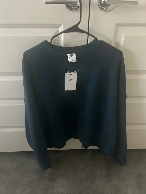 Nike Sportswear Phoenix Fleece Crewneck Sweatshirt Oversized XL Teal NWT - Image 3