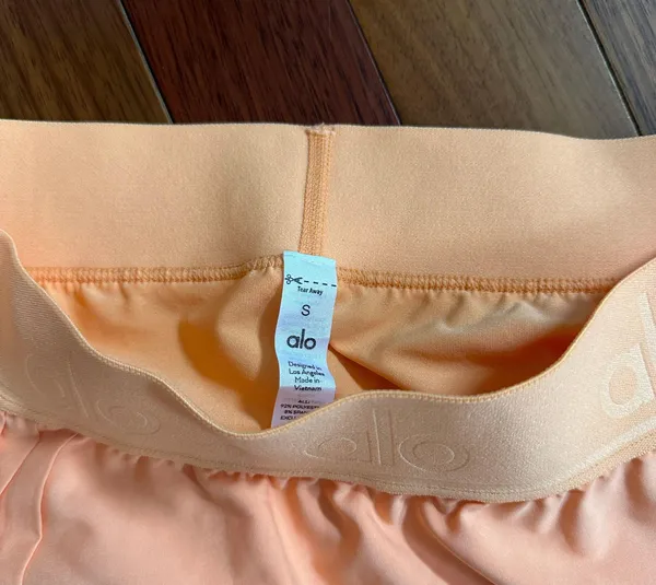 Alo Orange Pleated Tennis Skirt - Image 3