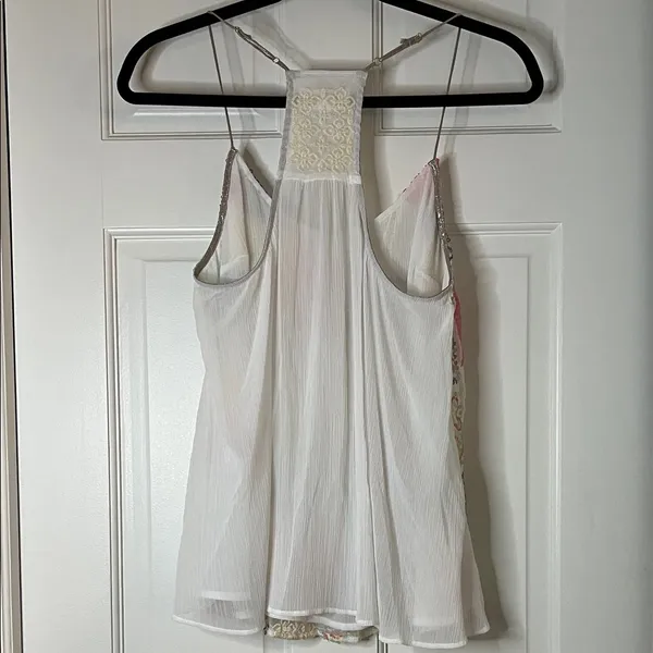 Anthropologie Floreat Patchwork Sequin & Embroidered Louisa Tank Top - Sz Small - Image 8