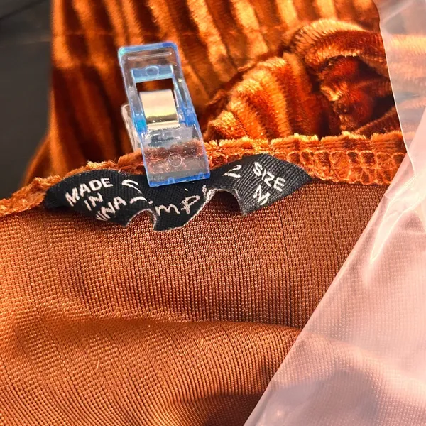 Corduroy Dress Burnt‎ Sienna Medium Orange - Image 6