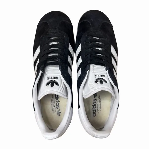 Adidas Gazelle Women's Sz 6 Core Black Suede White Sneakers Shoes Lace Up BA9595 - Image 5