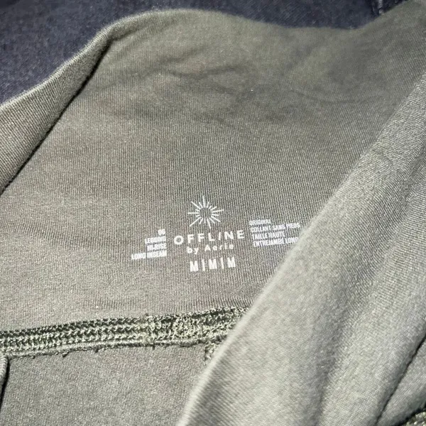 Aerie offline leggings OG legging hi rise long inseam dark olive green size M - Image 4