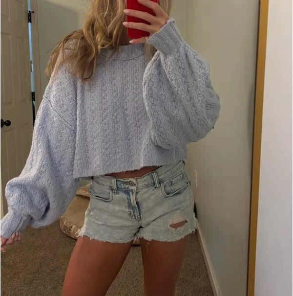 Blue Sweater Out From Under Light - Image 2