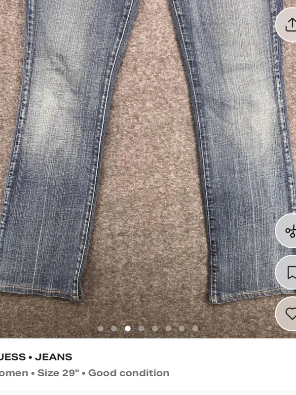 GUESS Women's Mid-Blue Bootcut Jeans with Faded Wash - Image 3