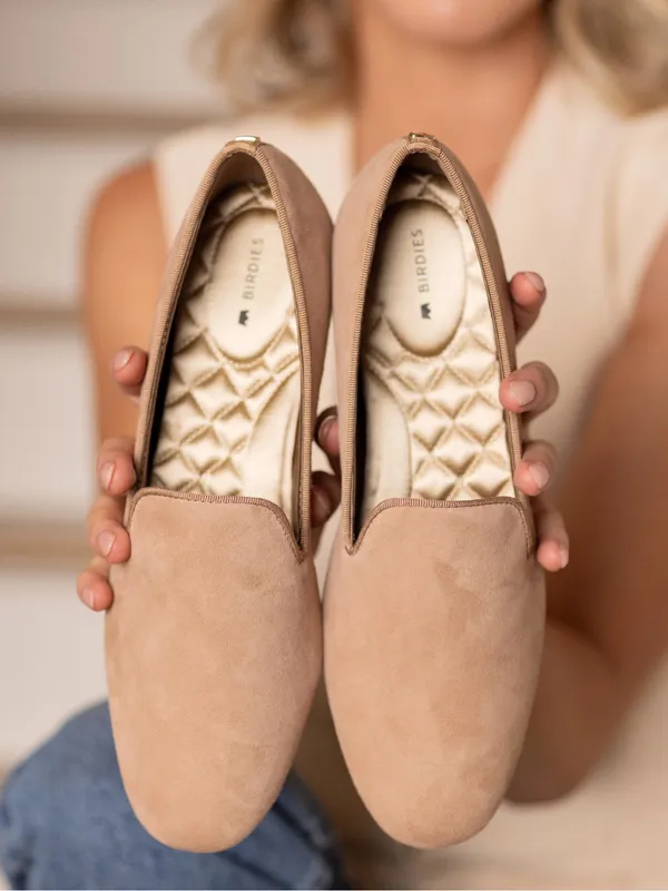 Birdies The Starling Suede Flats‎ Latte Size 8 - Image 3