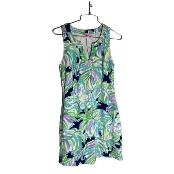 LILLY PULITZER Estrada Printed Knit Shift Dress In Resort Navy Uptown - Image 2
