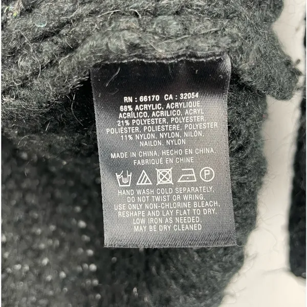Anthropologie Knitted & Knotted Black Knit Sequin Sunstitch 3/4 Sleeve‎ Sweater - Image 5