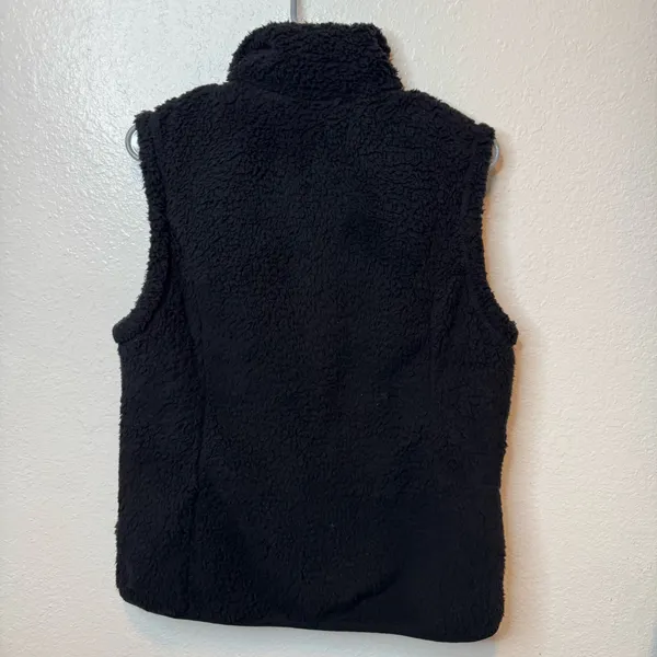 Free Country Black Teddy Sherpa Vest Size Large - Image 7