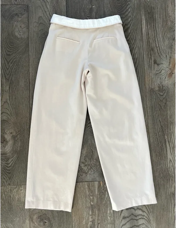 Aritzia BABATON Bureau Foldover Waist Trouser Pants - Image 3