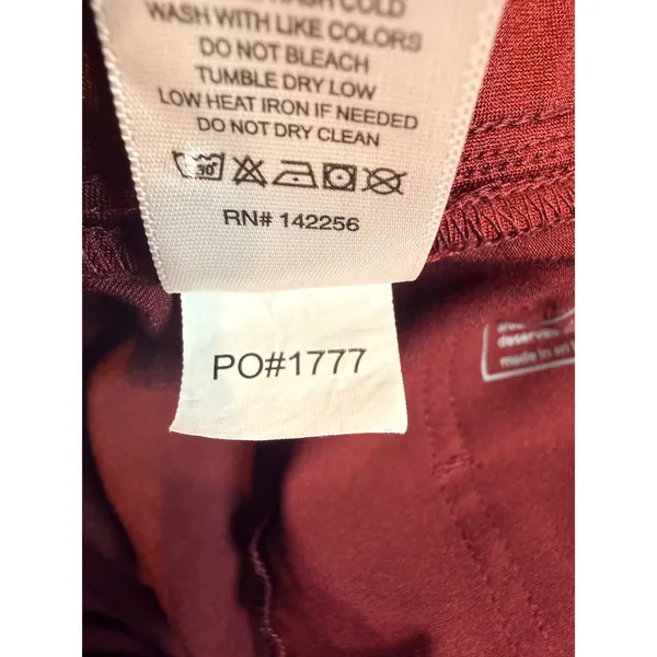 Figs Zamora Jogger Scurb Pants Burgundy PO 1777 Size Medium‎ Petite - Image 7