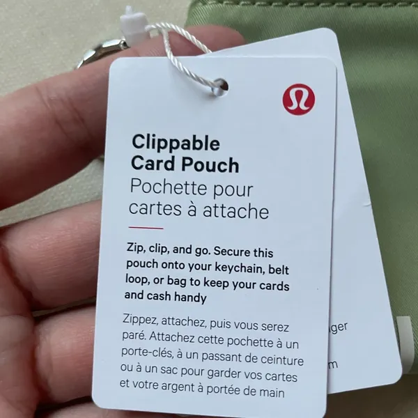Lululemon Clippable Card Pouch - Edamame Green - Image 8
