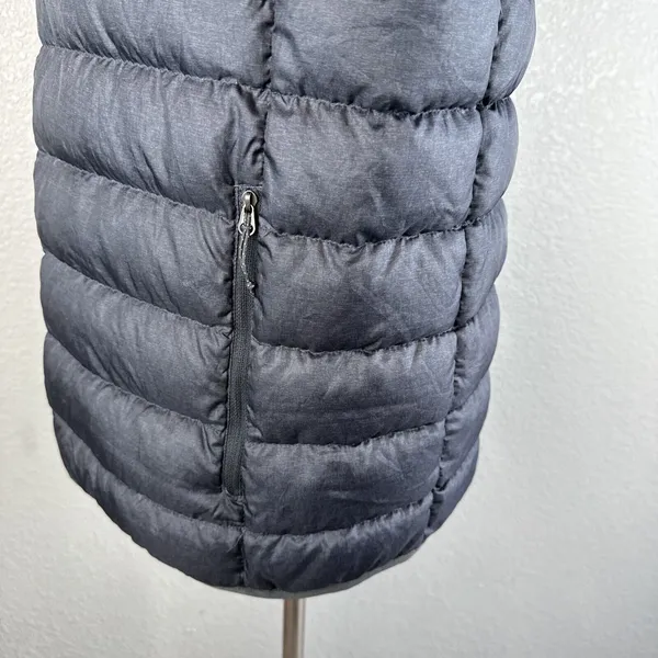 Eddie Bauer Womens EB650 Packable Down Puffer‎ Jacket S Small Charcoal Gray - Image 4