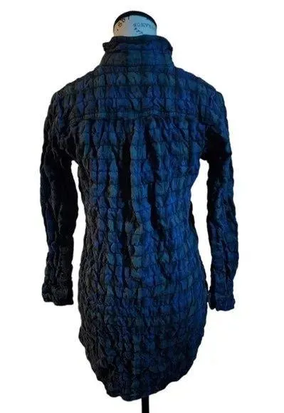 Madewell Plaid Green/Blue Dress/Tunic Size Medium - Image 2