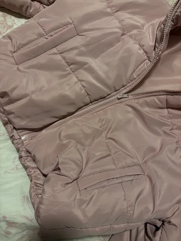 cropped pink puffer jacket amazon - Image 3