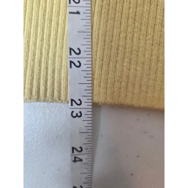 L.L. Bean Cotton & Cashmere Womens Size Small Yellow Lightweight Sweater - Image 6