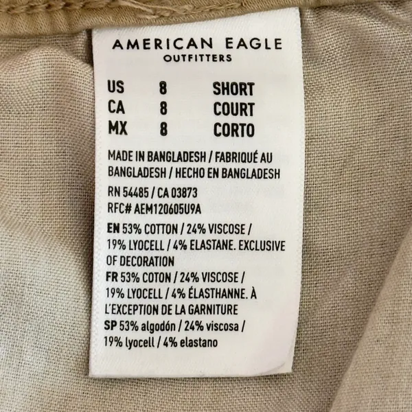 537 | American Eagle High-Rise Jegging‎ Khaki Tan Stretch Skinny Jeans 8 Short - Image 6