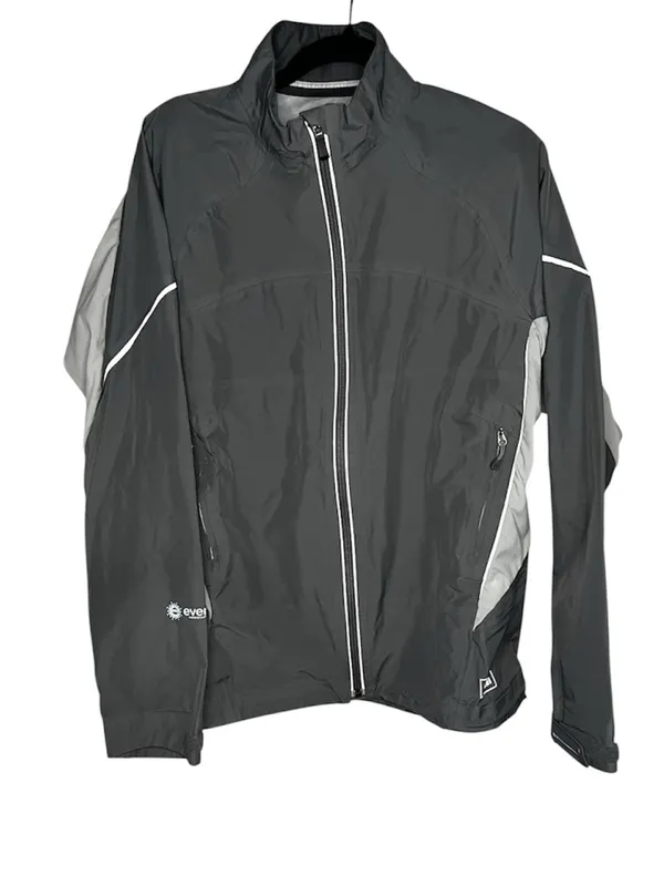 REI Women’s‎ Event Waterproof Gray Lightweight Windbreaker Jacket - Image 2