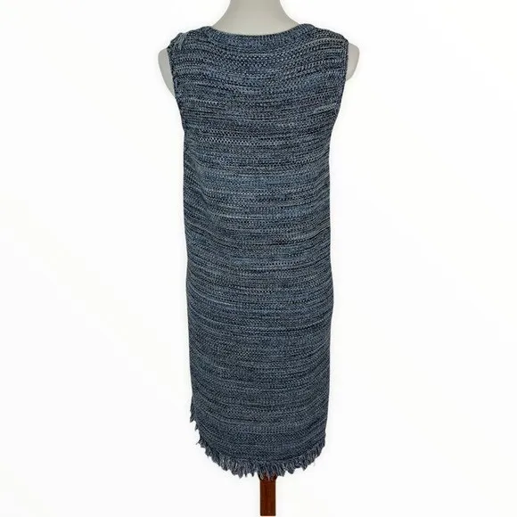Anthropologie‎ Holding Horses Knit Dress Small Blue Sleeveless Midi - Image 6