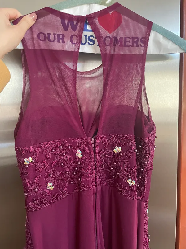 Macy's Magenta Prom Dress - Image 3