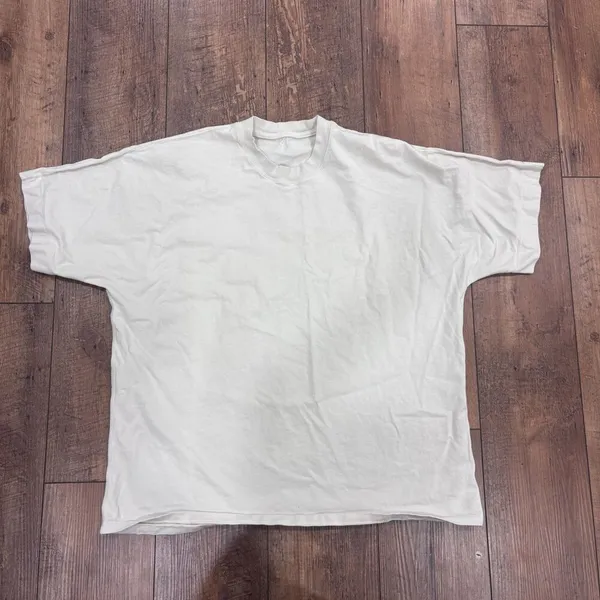 Lululemon Relaxed-Fit Cotton Jersey T-Shirt Bone (First Release) Women's XL READ - Image 4