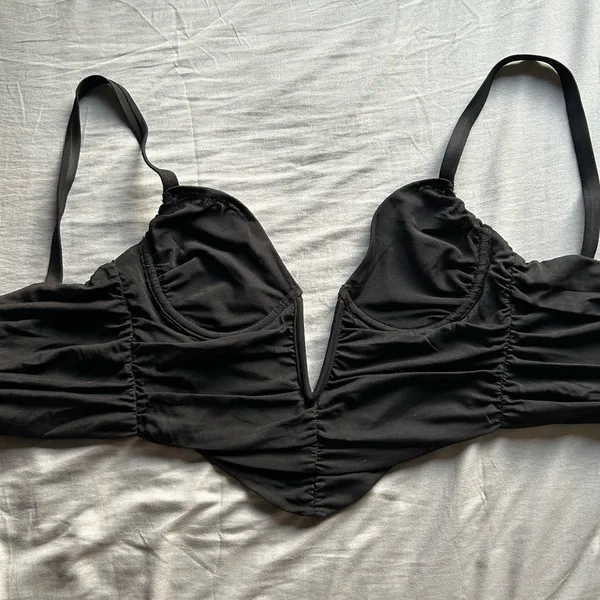 White Fox Boutique Black Bustier Top - Image 2