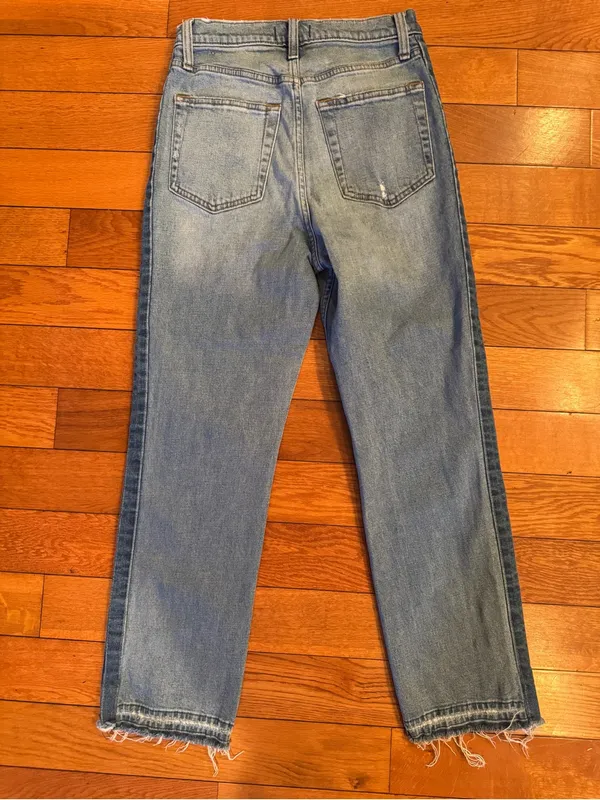 Abercrombie & Fitch Zoe Natural Rise Ankle Straight Jeans Size 27/4 Regular - Image 5