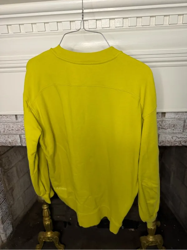 Lululemon Perfectly Oversized Crew Yellow Serpentine Sweatshirt Oversized - Image 2