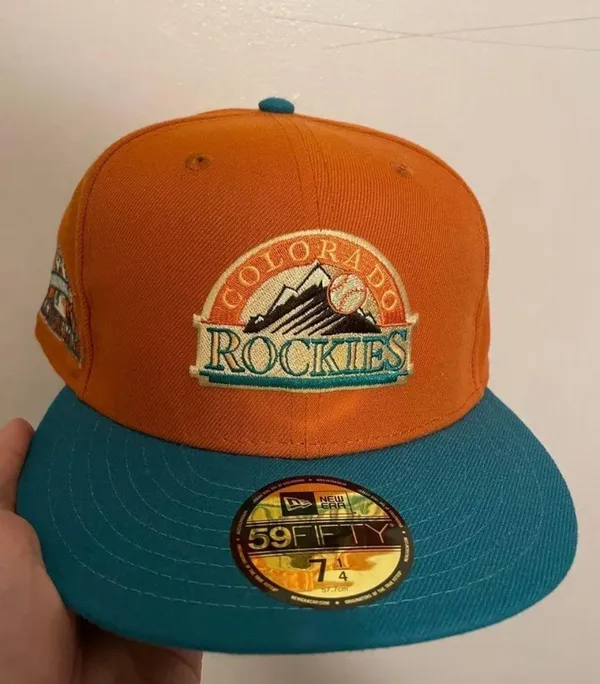 New Era Myfitteds Colorado Rockies 1998 ASG “Mesa Verde NP inspired size 7 1/4 brand new very rare - Image 2
