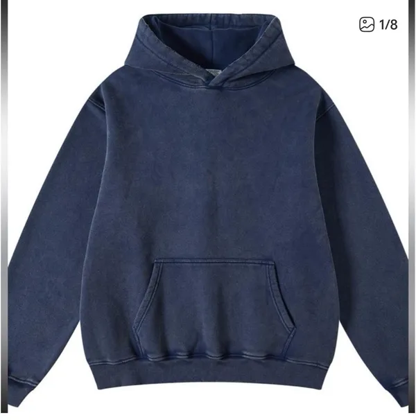 Faiable Fade Craft Unisex Oversized Acid Wash Hoodie PullOver - Image 2