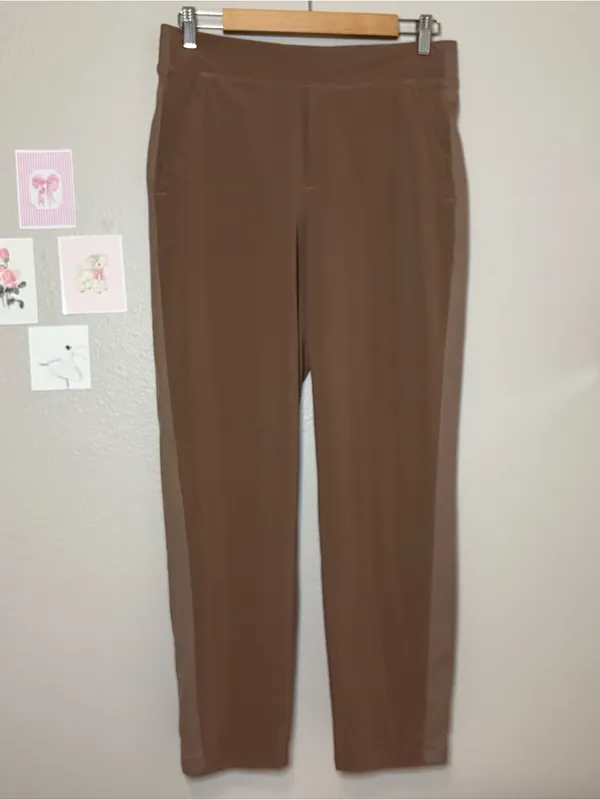 Athleta trouser pants brown earthy fall casual professional 6 straight leg - Image 2