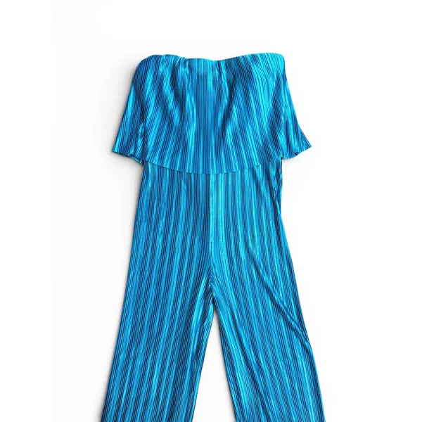 NWT Amanda Uprichard Collina Jumpsuit‎ Maui Pleated Strapless XS - Image 5
